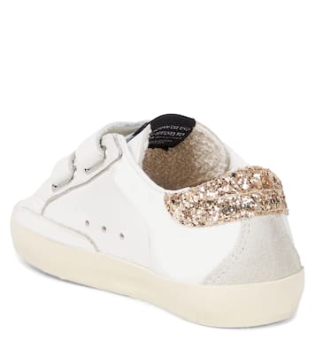 Old School sequined leather sneakers | Golden Goose Kids