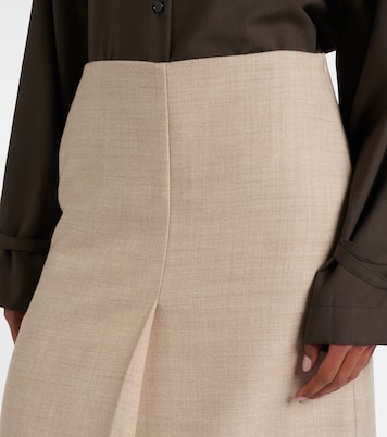 Jupe midi Duggan en laine vierge | Joseph