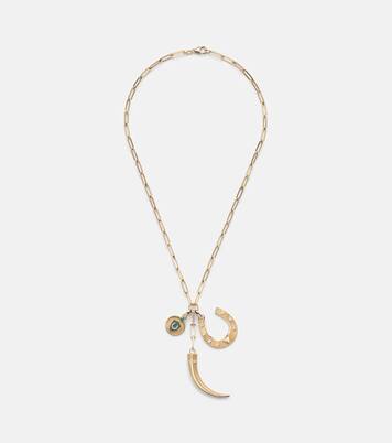 Collier Protection en or 18 ct et diamants | FoundRae