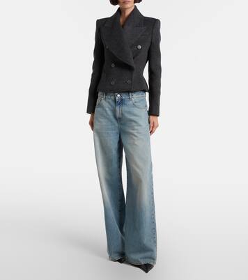 Mid-rise wide-leg jeans | McQueen
