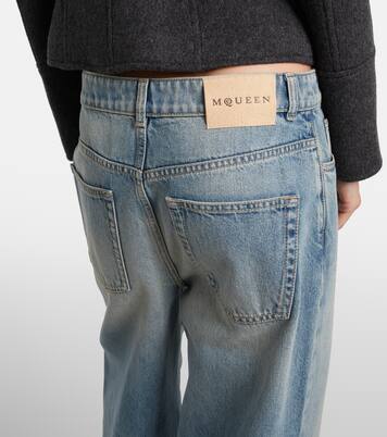 Mid-rise wide-leg jeans | McQueen
