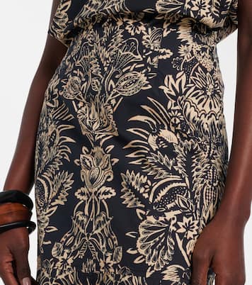 Clarisse printed cotton poplin midi skirt | Ulla Johnson