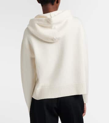 كارديغان من الكشمير والصوف بغطاء للرأس ولوغو | Givenchy