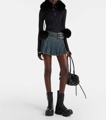 Bulldozer 25 leather platform combat boots | Balenciaga