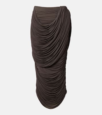 Draped jersey midi skirt | Magda Butrym