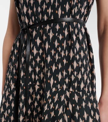 Kaitlyn beaded cotton-blend midi dress | Velvet