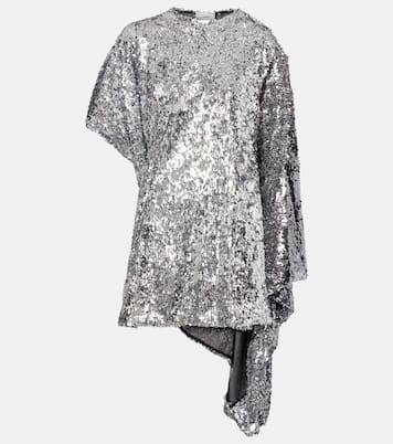 Zero Waste draped sequined minidress | Coperni