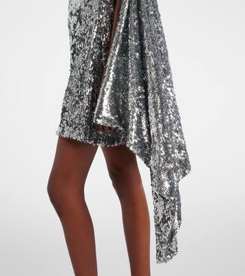 Zero Waste draped sequined minidress | Coperni
