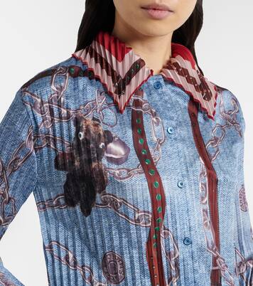 印花褶裥错视效果衬衫 | Acne Studios