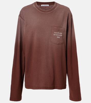 Logo cotton and hemp jersey T-shirt | Acne Studios