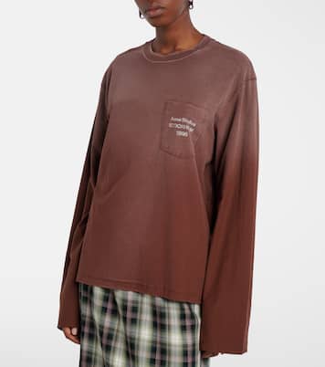 Logo cotton and hemp jersey T-shirt | Acne Studios