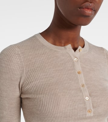 Julian cashmere and silk Henley shirt | Gabriela Hearst