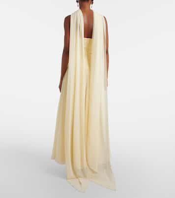 Maxikleid aus Georgette | Self-Portrait