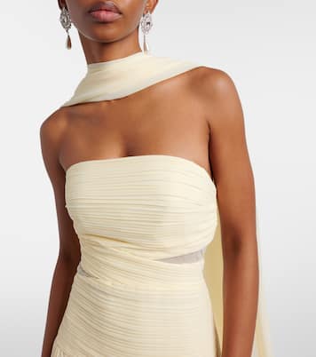 Maxikleid aus Georgette | Self-Portrait