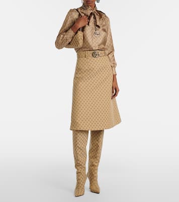 GG Canvas midi skirt | Gucci