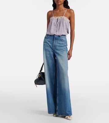 Caraco en soie à nœud  | Chloé