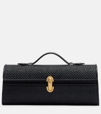 Symmetry Slim raffia top-handle bag | Savette