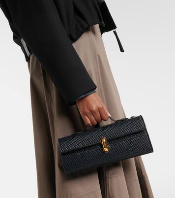 Symmetry Slim raffia top-handle bag | Savette