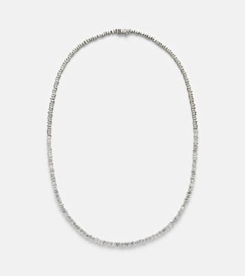 Mini 18kt white gold (750/1000) necklace with diamonds | Suzanne Kalan
