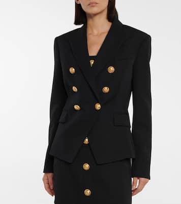 Double-breasted wool blazer | Balmain