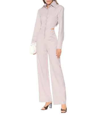 Jumpsuit in misto lana con cut-out | Matériel Tbilisi