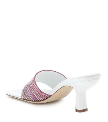 Sandali Dylan in pelle con cristalli | By Far