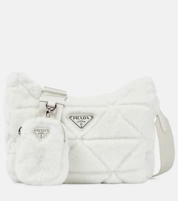 Borsa a spalla Re-Edition 2000 in shearling | Prada