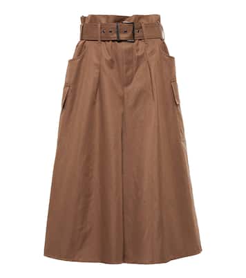 Cotton and ramie culottes | Brunello Cucinelli