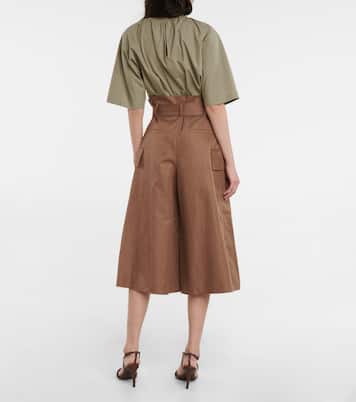 Cotton and ramie culottes | Brunello Cucinelli