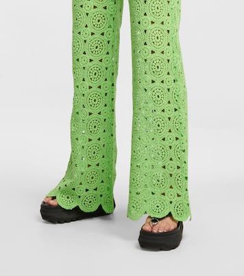 Pantalon évasé Nola en crochet | Rotate