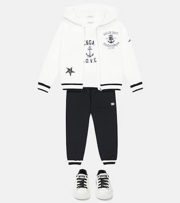 Logo cotton jersey sweatpants | Dolce&Gabbana Kids