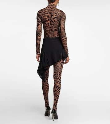 Top en tulle et velours | Mugler