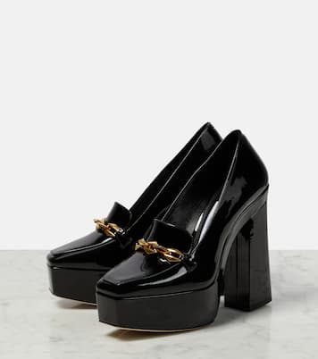 Diamond Tilda embellished patent leather pumps | Jimmy Choo