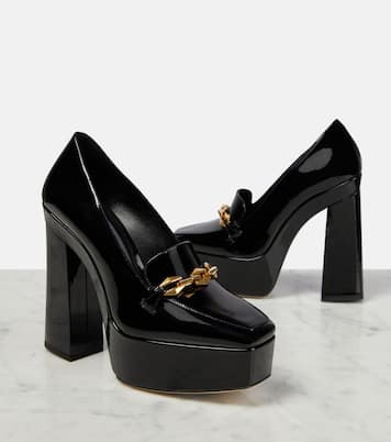 Diamond Tilda embellished patent leather pumps | Jimmy Choo