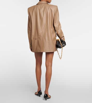 Greenock single-breasted leather blazer | The Mannei