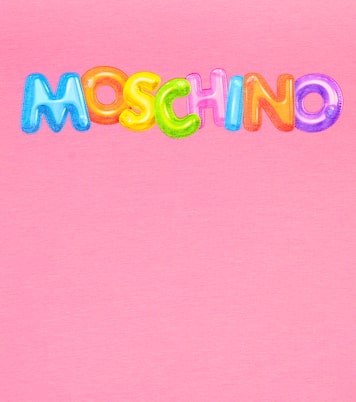 Camiseta en mezcla de algodón con logo | Moschino Kids