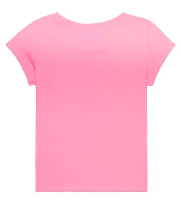 Camiseta en mezcla de algodón con logo | Moschino Kids