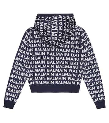 Hoodie aus einem Baumwollgemisch | Balmain Kids