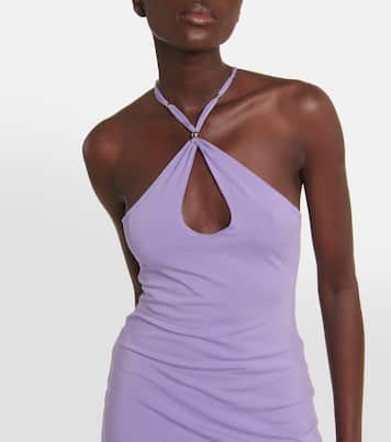 Vestido largo de jersey con flecos | Rotate