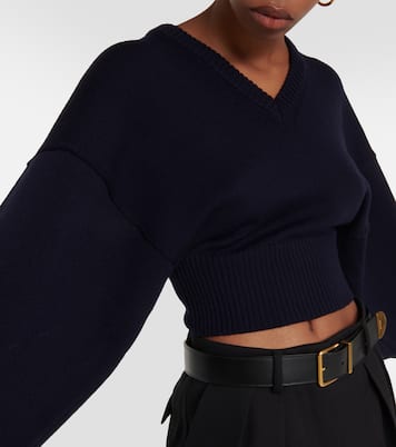 Pomez cropped wool sweater | Sportmax