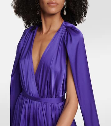 Bridal chiffon cape gown | Safiyaa