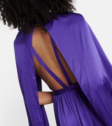 Bridal chiffon cape gown | Safiyaa