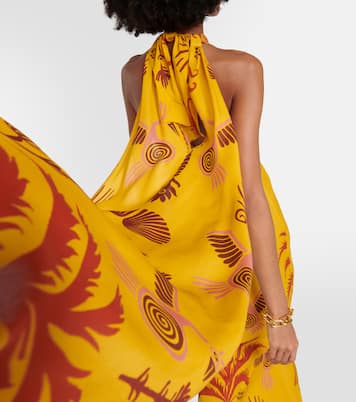 Printed silk georgette maxi dress | Johanna Ortiz