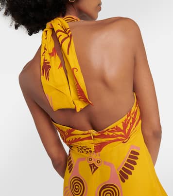 Printed silk georgette maxi dress | Johanna Ortiz