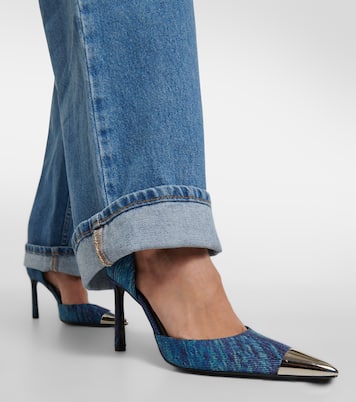 x Sergio Rossi salones en denim | Area