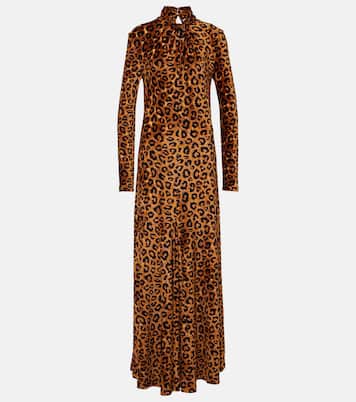 Leopard-print maxi dress | Rabanne