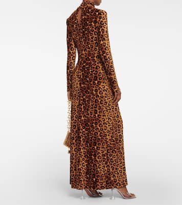 Leopard-print maxi dress | Rabanne