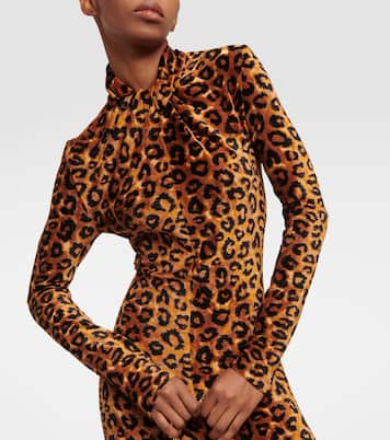Leopard-print maxi dress | Rabanne