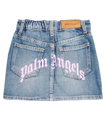 Gonna di jeans con logo | Palm Angels Kids