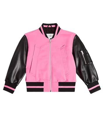 Bomber de piel sintética y algodón | MM6 Maison Margiela Kids